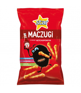 Star Maczugi Chrupki kukurydziane o smaku ketchupowym 80 g