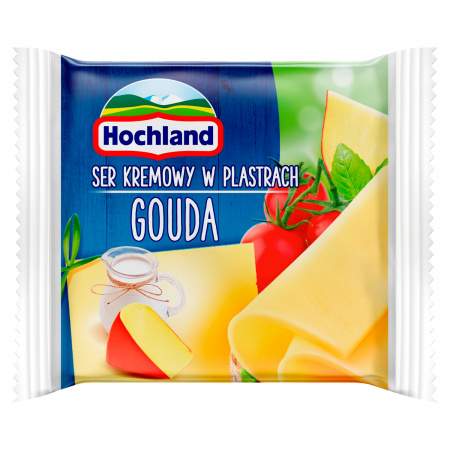 Hochland Ser kremowy Gouda w plastrach 130 g