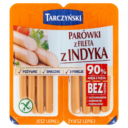 Tarczyński Parówki z fileta z indyka 160 g (2 x 80 g)