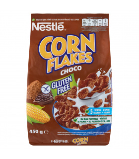 Nestlé Corn Flakes Choco Płatki śniadaniowe o smaku czekoladowym 450 g