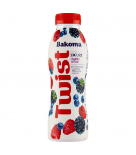 Bakoma Twist Jogurt owoce leśne 380 g