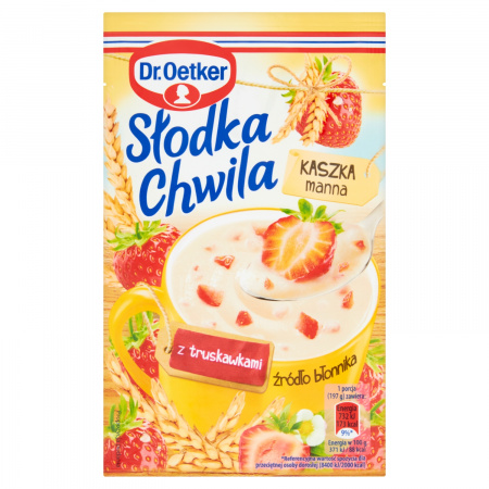 Dr. Oetker Słodka Chwila Kaszka manna z truskawkami 47,5 g