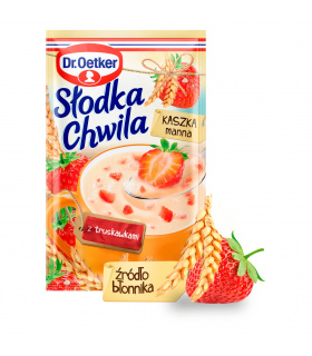 Dr. Oetker Słodka Chwila Kaszka manna z truskawkami 47,5 g