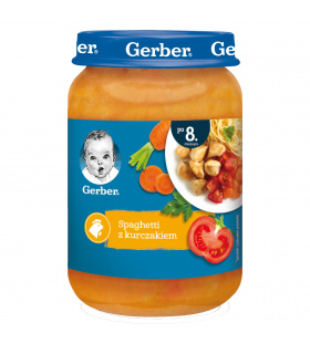 Gerber Spaghetti z kurczakiem dla niemowląt po 8. miesiącu 190 g