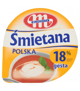 Mlekovita Śmietana Polska gęsta 18% 200 g