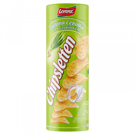 Chipsletten Chipsy ziemniaczane zielona cebulka ze szczypiorkiem 100 g