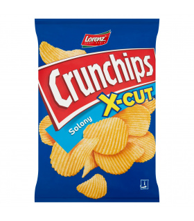 Crunchips X-Cut Chipsy ziemniaczane solone 140 g