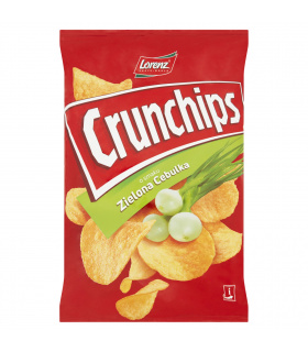 Crunchips Chipsy ziemniaczane o smaku zielona cebulka 140 g
