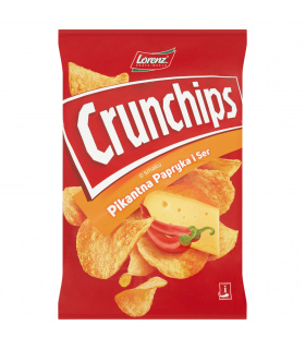 Crunchips Chipsy ziemniaczane o smaku pikantna papryka i ser 140 g