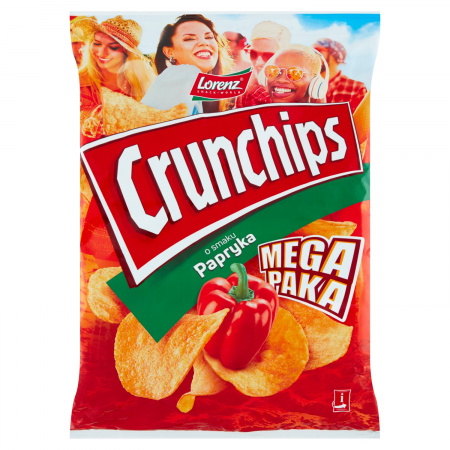 Crunchips Chipsy ziemniaczane o smaku papryka 200 g