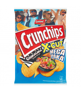 Crunchips X-Cut Chipsy ziemniaczane o smaku chakalaka 200 g