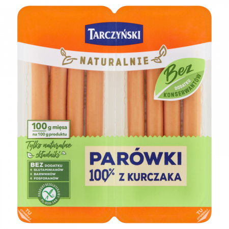 Tarczyński Naturalnie Parówki 100% z kurczaka 160 g (2 x 80 g)