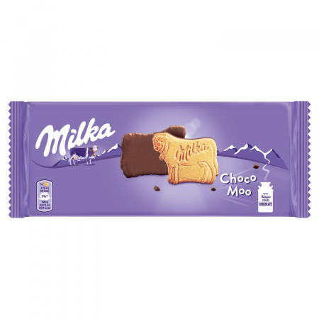 Milka Choco Moo Ciastka oblane czekoladą mleczną z mleka alpejskiego 120 g
