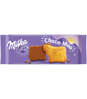 Milka Choco Moo Ciastka oblane czekoladą mleczną z mleka alpejskiego 120 g