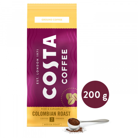 Costa Coffee Colombian Roast Medium Roast Kawa palona mielona 200 g