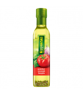 Kujawski Olej rzepakowy z pierwszego tłoczenia z pomidorami czosnkiem i bazylią 250 ml