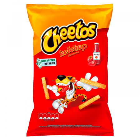 Cheetos Ketchup Chrupki kukurydziane o smaku ketchupowym 85 g