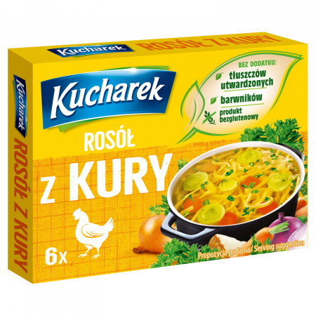 Kucharek Rosół z kury 60 g (6 x 10 g)