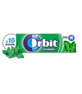 Orbit Spearmint Guma do żucia bez cukru 14 g (10 drażetek)