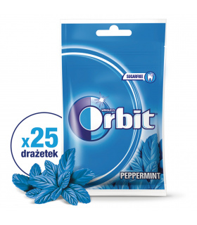 Orbit Peppermint Guma do żucia bez cukru 35 g (25 drażetek)