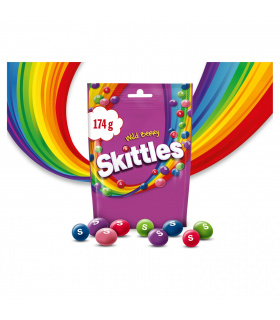 Skittles Wild Berry Cukierki do żucia 174 g (142 cukierki)