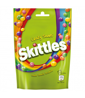Skittles Crazy Sours Cukierki do żucia 174 g (142 cukierki)