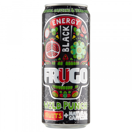 Frugo Wild Punch Black Energy Gazowany napój energetyzujący 330 ml