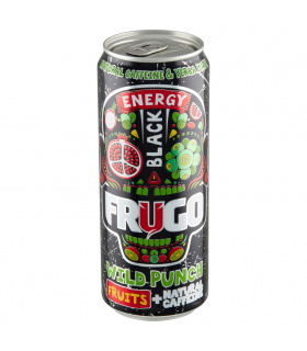 Frugo Wild Punch Black Energy Gazowany napój energetyzujący 330 ml