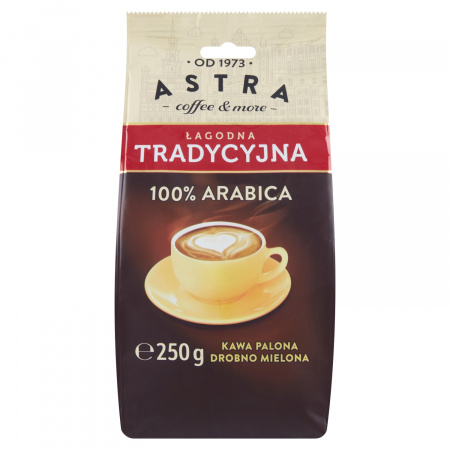 Astra Kawa palona drobno mielona łagodna tradycyjna 250 g