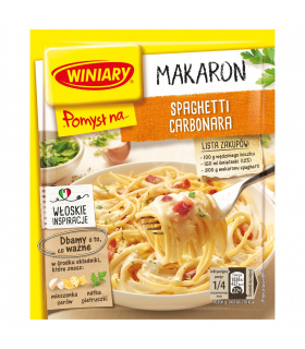 Winiary Pomysł na... Makaron spaghetti Carbonara 34 g