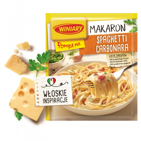 Winiary Pomysł na... Makaron spaghetti Carbonara 34 g