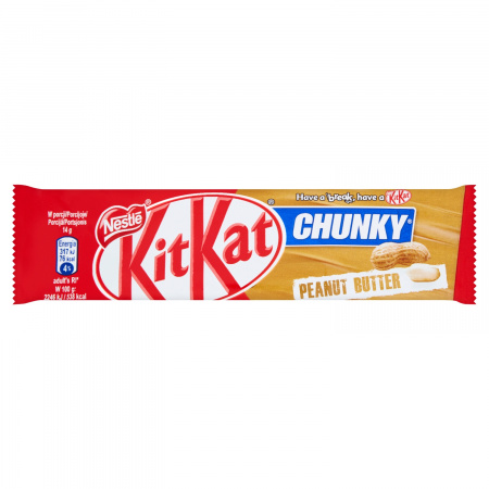 KitKat Chunky Peanut Butter Paluszek waflowy w mlecznej czekoladzie 42 g