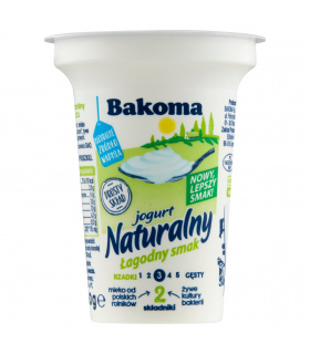 Bakoma Jogurt naturalny łagodny smak 150 g 
