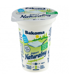 Bakoma Jogurt naturalny łagodny smak 150 g 