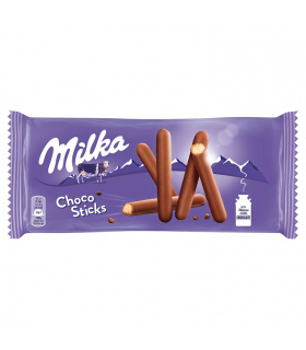 Milka Choco Sticks Ciastka oblane czekoladą mleczną 112 g