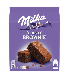 Milka Choco Brownie Ciastka z czekoladą i kawałkami czekolady mlecznej 150 g (6 x 25 g)