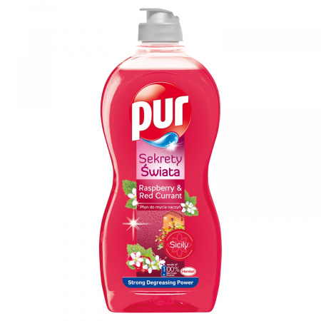 Pur Sekrety Świata Raspberry & Red Currant Płyn do mycia naczyń 450 ml