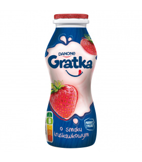 Gratka Napój mleczny o smaku truskawkowym 170 g