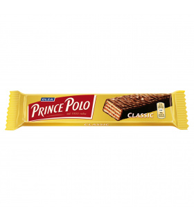 Prince Polo Classic Kruchy wafelek z kremem kakaowym oblany czekoladą 17,5 g