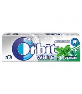 Orbit White Spearmint Guma do żucia bez cukru 14 g (10 drażetek)