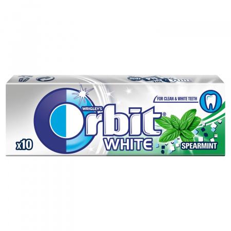 Orbit White Spearmint Guma do żucia bez cukru 14 g (10 drażetek)