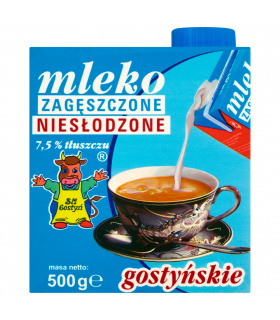 SM Gostyń Mleko gostyńskie zagęszczone niesłodzone 7,5% 500 g