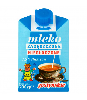 SM Gostyń Mleko gostyńskie zagęszczone niesłodzone 7,5% 200 g