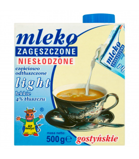 SM Gostyń Mleko gostyńskie zagęszczone niesłodzone light 4% 500 g
