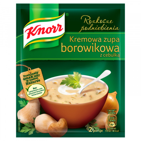 Knorr Rozkosze podniebienia Kremowa zupa borowikowa z cebulką 50 g