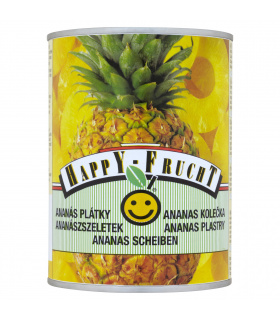 HAPPY FRUCHT Ananas plastry 565 g
