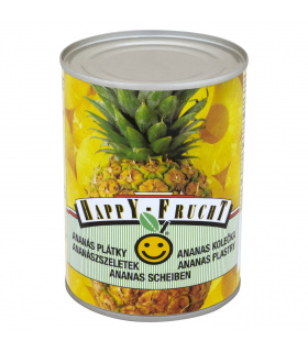 HAPPY FRUCHT Ananas plastry 565 g