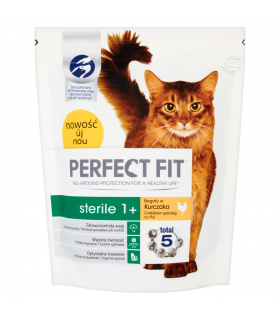 Perfect Fit Sterile 1+ Karma pełnoporcjowa dla dorosłych kotów 750 g
