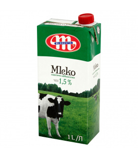 Mlekovita Mleko częściowo odtłuszczone 1,5% 1 l