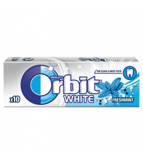 Orbit White Freshmint Guma do żucia bez cukru 14 g (10 drażetek)